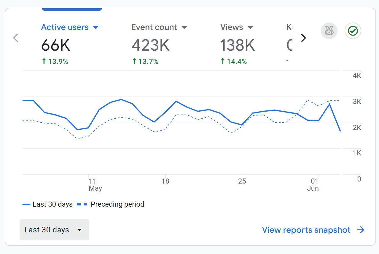 PassportPhoto.Online — Google Analytics, 66K+ monthly active users